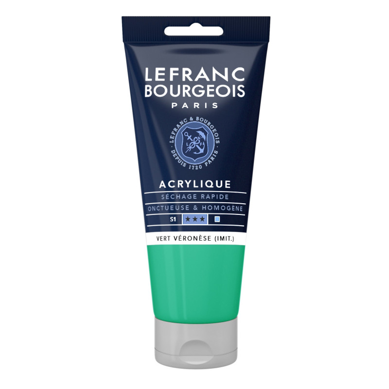 Peinture Acrylique en tube - vert veronese imitation - Lefranc & Bourgeois pas cher