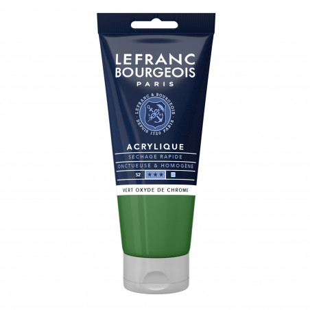 Peinture Acrylique en tube - vert oxyde de chrome - Lefranc & Bourgeois pas cher