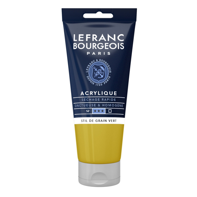 photo-Peinture acrylique - Stil de grain vert - 730 - Fine - Lefranc Bourgeois - Tube 80ml