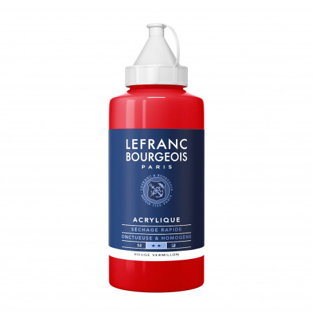 phoot-Peinture acrylique - Rouge vermillon - 393 - Fine - Lefranc Bourgeois - Bidon 750ml