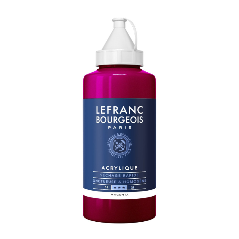 photo-Peinture acrylique - Magenta - 432 - Fine - Lefranc Bourgeois - Bidon 750ml