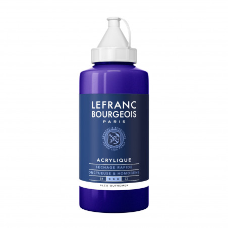 photo-Peinture acrylique - Bleu outremer - 054 - 008 - Fine - Lefranc Bourgeois - Bidon 750ml