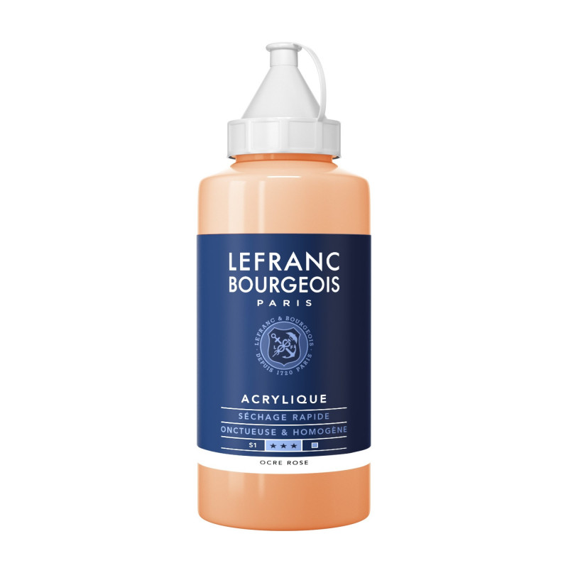 photo-Peinture acrylique - Ocre rose - 817 - Fine - Lefranc Bourgeois - Bidon 750ml