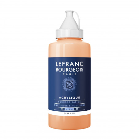 photo-Peinture acrylique - Ocre rose - 817 - Fine - Lefranc Bourgeois - Bidon 750ml