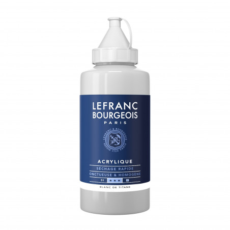 photo-Peinture acrylique - Blanc de Titane - 008 - Fine - Lefranc Bourgeois - Bidon 750ml