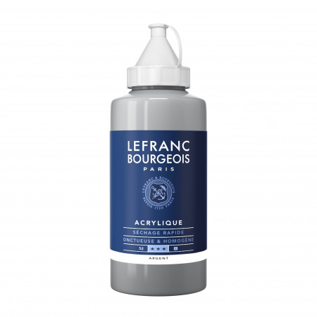 photo-Peinture acrylique - Argent - 710 - Fine - Lefranc Bourgeois - Bidon 750ml
