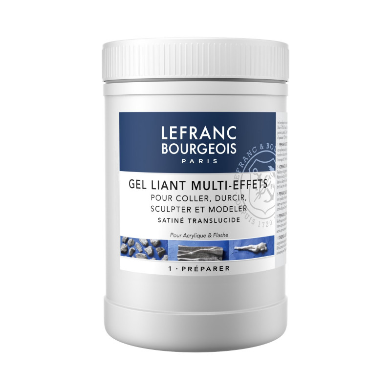 photo-Gel liant - Médium pour acrylique - Multi effets - Pot 1L - Lefranc Bourgeois