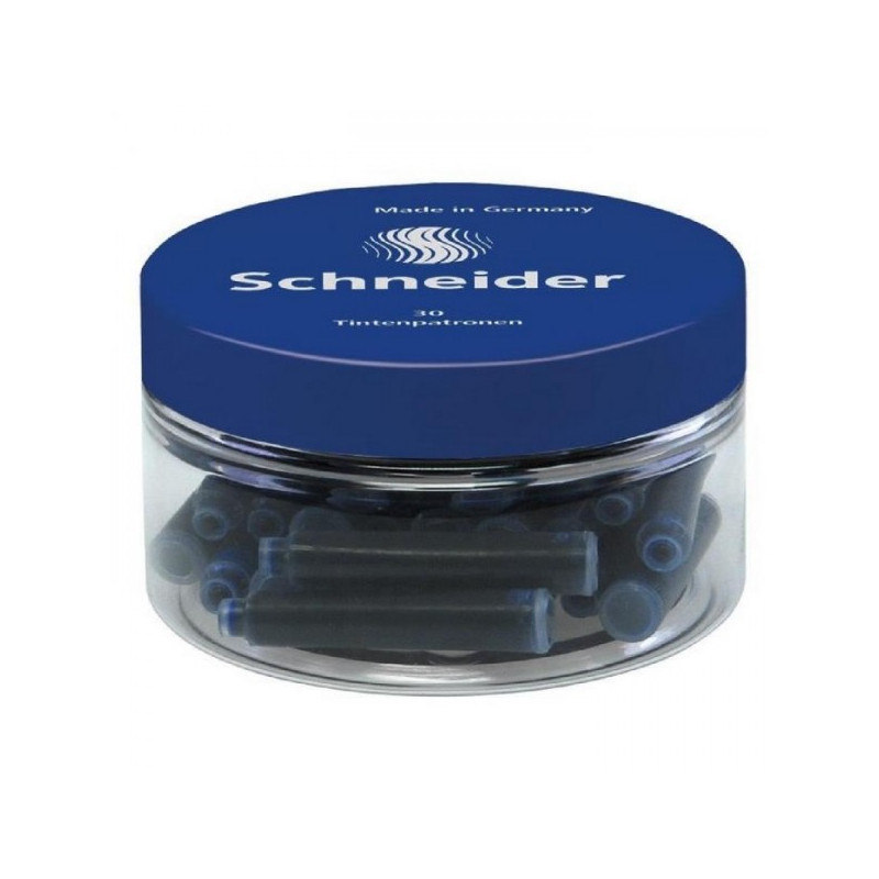 Pot De 30 Cartouches Encre Bleue Royale Pvc - Schneider pas cher-13639
