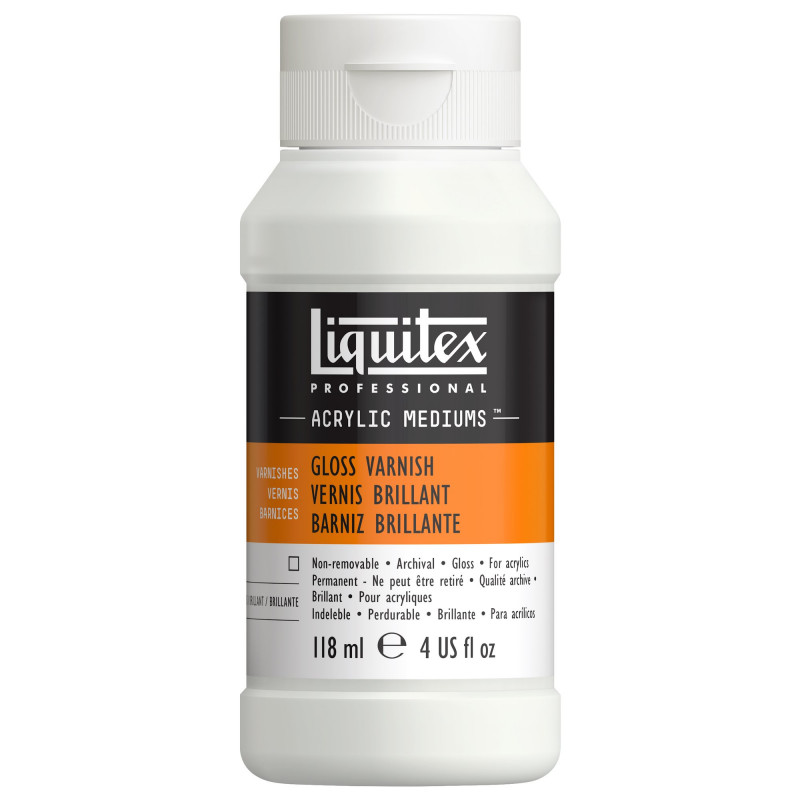 photo-Vernis - Brillant - Acrylique et huile - Liquitex - Flacon 118ml