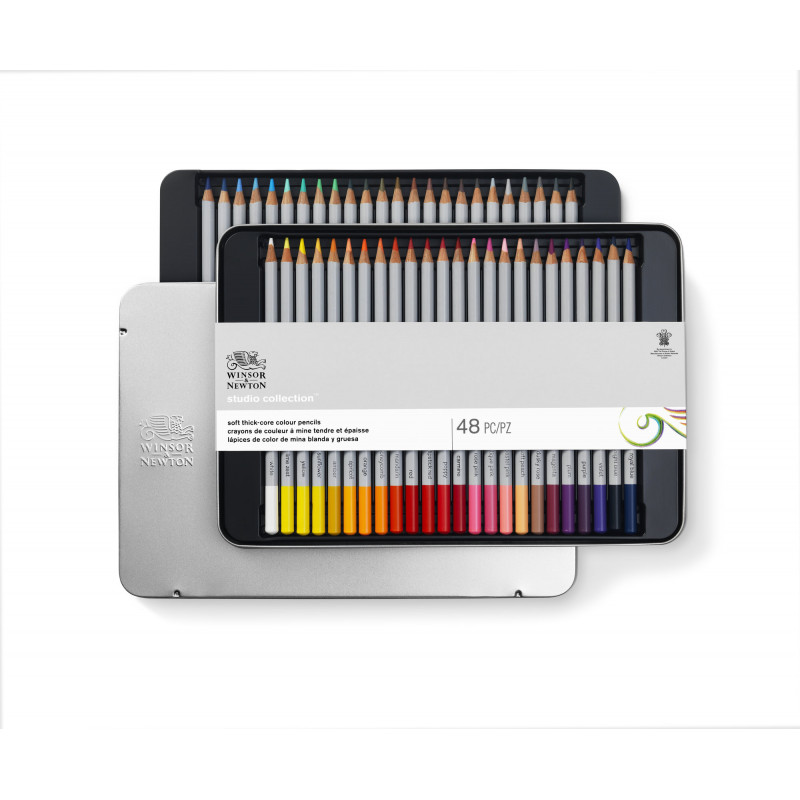 Set De 48 Crayons Couleur Studio Collection Winsor Et Newton | Surdiscount