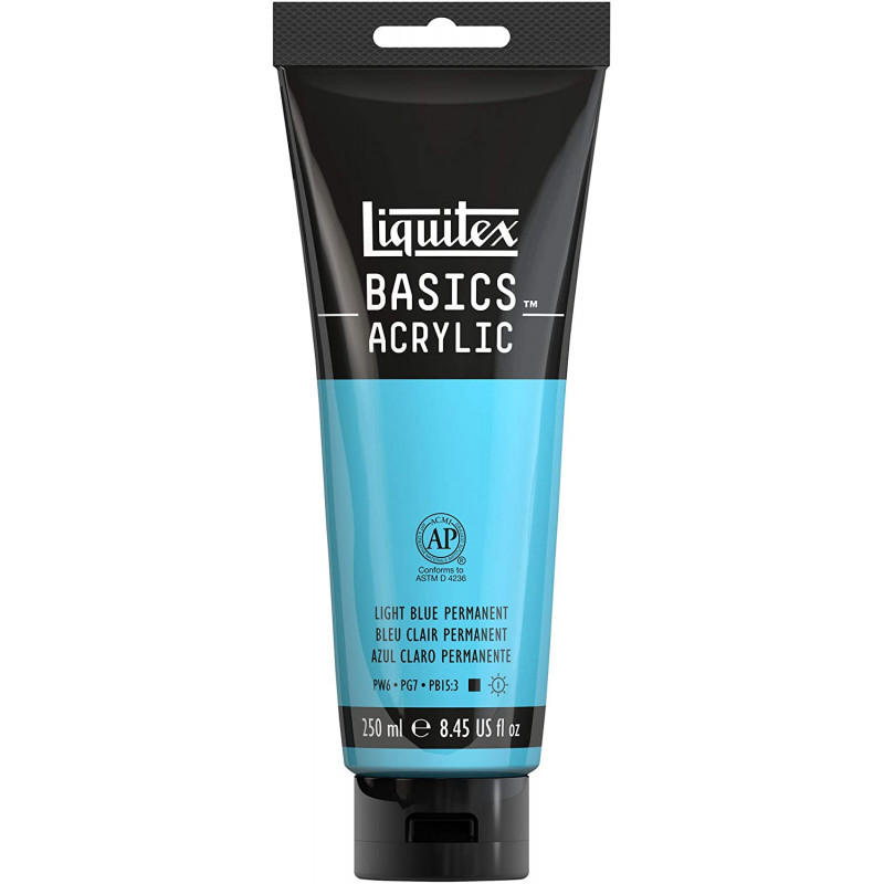 Peinture Acrylique en tube - bleu clair - Liquitex Basics pas cher-13761