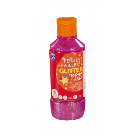 Flacon De Peinture Gouache Pailletée - 250 Ml - Framboise - Lefranc Bourgeois pas cher