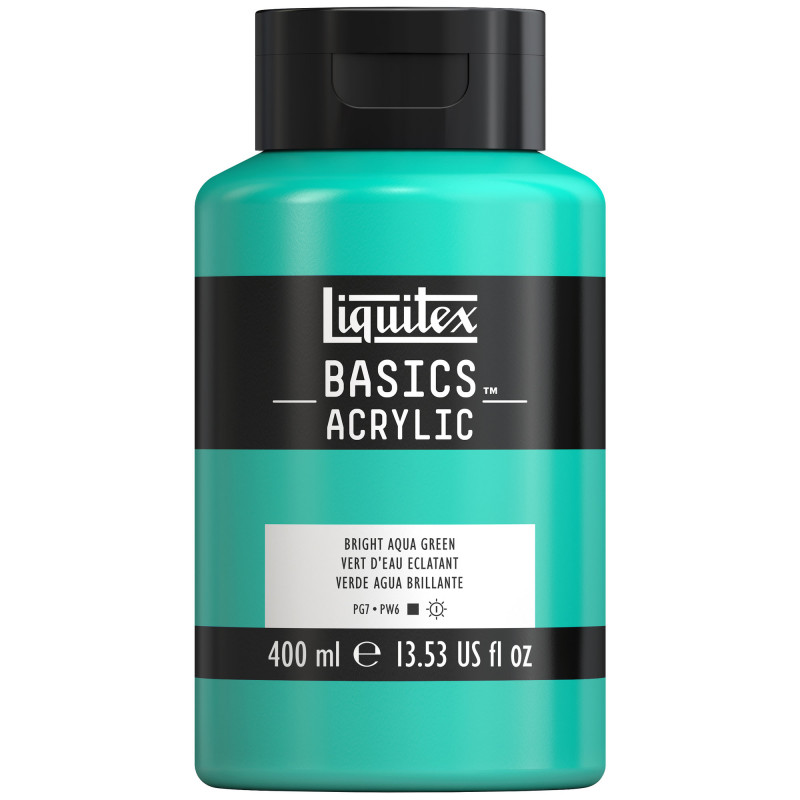 photo-Peinture acrylique - Vert d'eau éclatant - 660 - Liquitex Basics acrylic - Pot 400ml