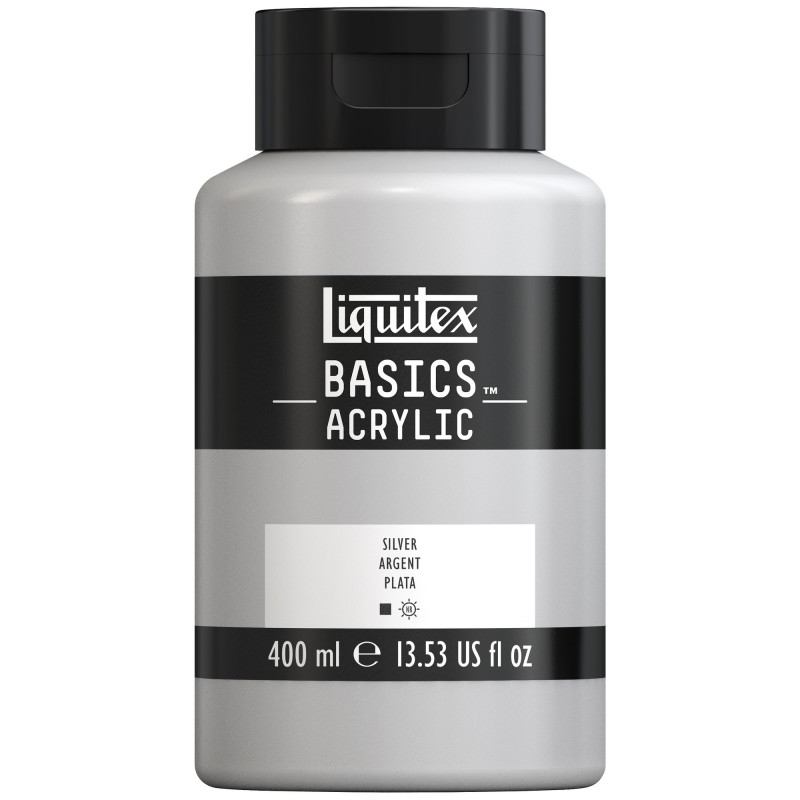 photo-Peinture acrylique - Argent - 52 - Liquitex Basics acrylic - Pot 400ml