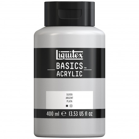 photo-Peinture acrylique - Argent - 52 - Liquitex Basics acrylic - Pot 400ml