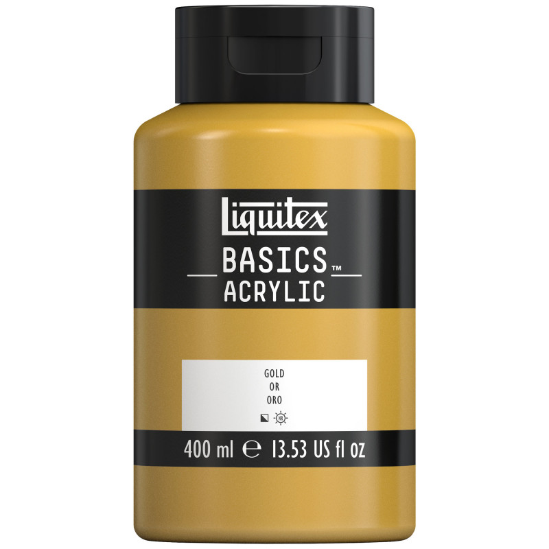 photo-Peinture acrylique - Or - 51 - Liquitex Basics acrylic - Pot 400ml