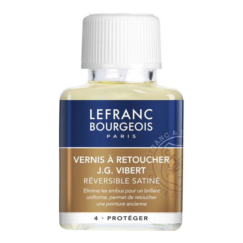 photo-Vernis à retoucher - Vibert - Satiné - Réversible - Acrylique, huile - Lefranc Bourgeois - 75ml