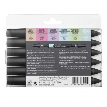 Acheter Lot de 6 feutres Promaker Pastel - Winsor et Newton