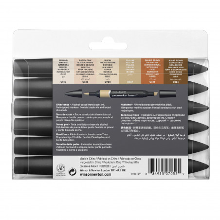 Lot de 6 feutres Promaker couleur chair - Winsor et Newton | à seulement 16,99 €