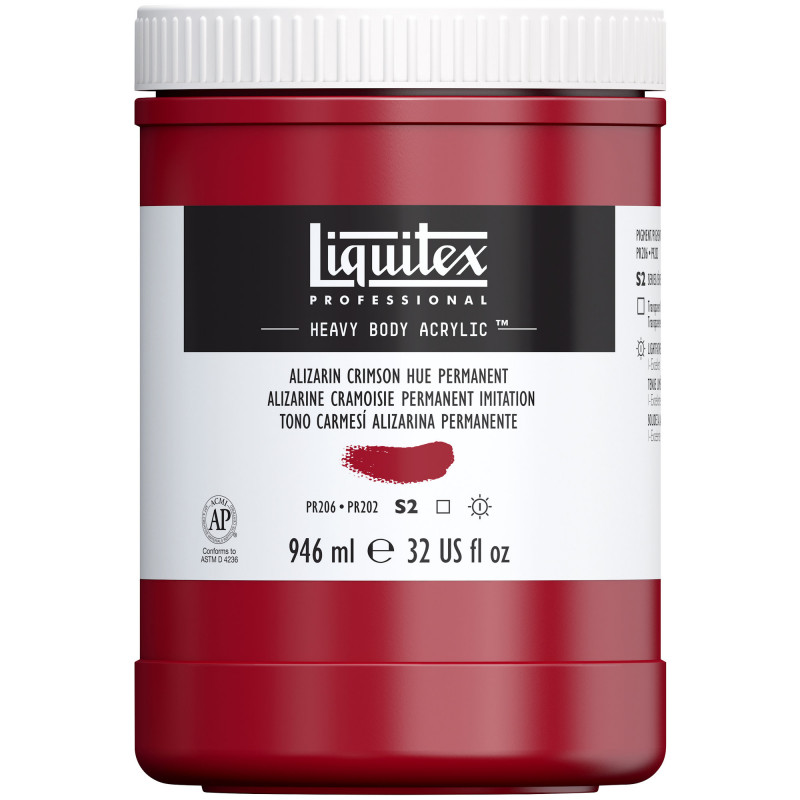 Peinture Acrylique en bidon - alizarine cramoisie - Liquitex Heavy Body pas cher