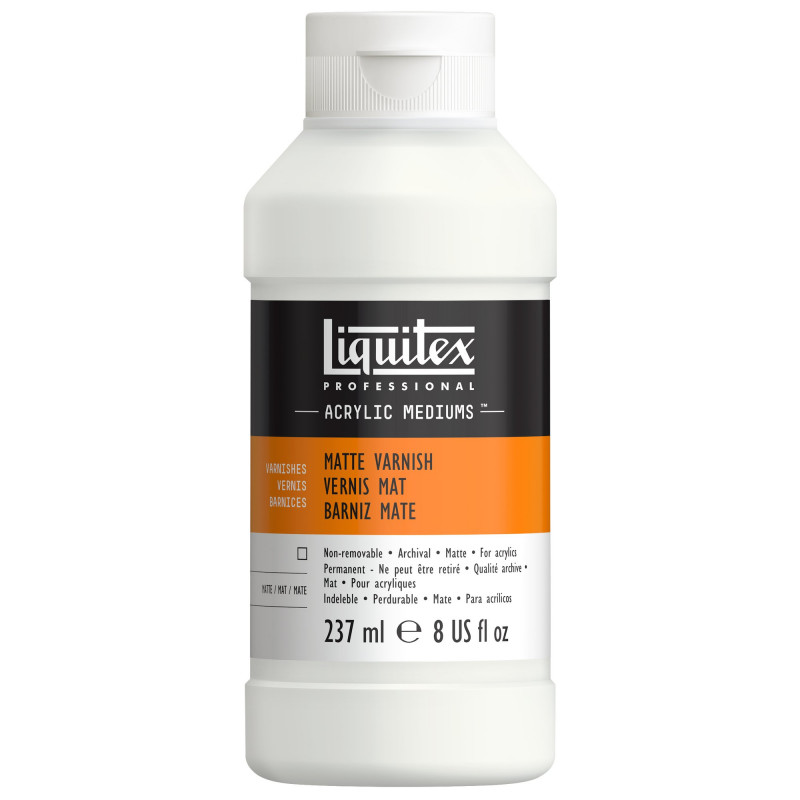 photo-Vernis - Mat - Transparent - Peinture acrylique - Permanent - Liquitex - 237ml