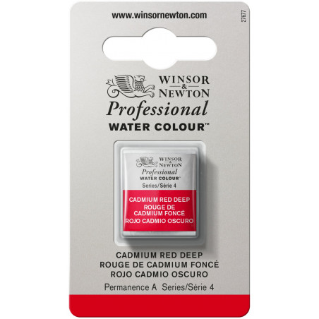 Aquarelle Professionnelle Extra-Fine - 1/2 Godet - Rouge De Cadium Foncé - Winsor Et Newton pas cher