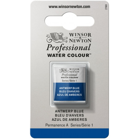 Aquarelle Professionnelle Extra-Fine - 1/2 Godet - Bleu Anvers - Winsor Et Newton pas cher