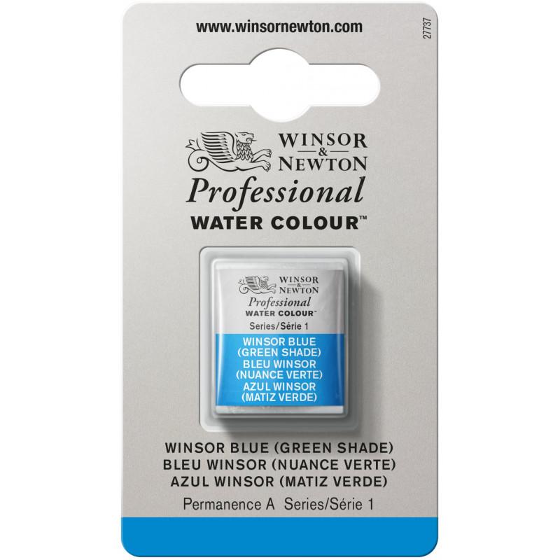 Aquarelle Professionnelle Extra-Fine - 1/2 Godet - Bleu Winsor Nuance Verte - Winsor Et Newton pas cher