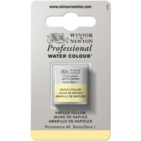 Aquarelle Professionnelle Extra-Fine - 1/2 Godet - Jaune De Naples - Winsor Et Newton pas cher