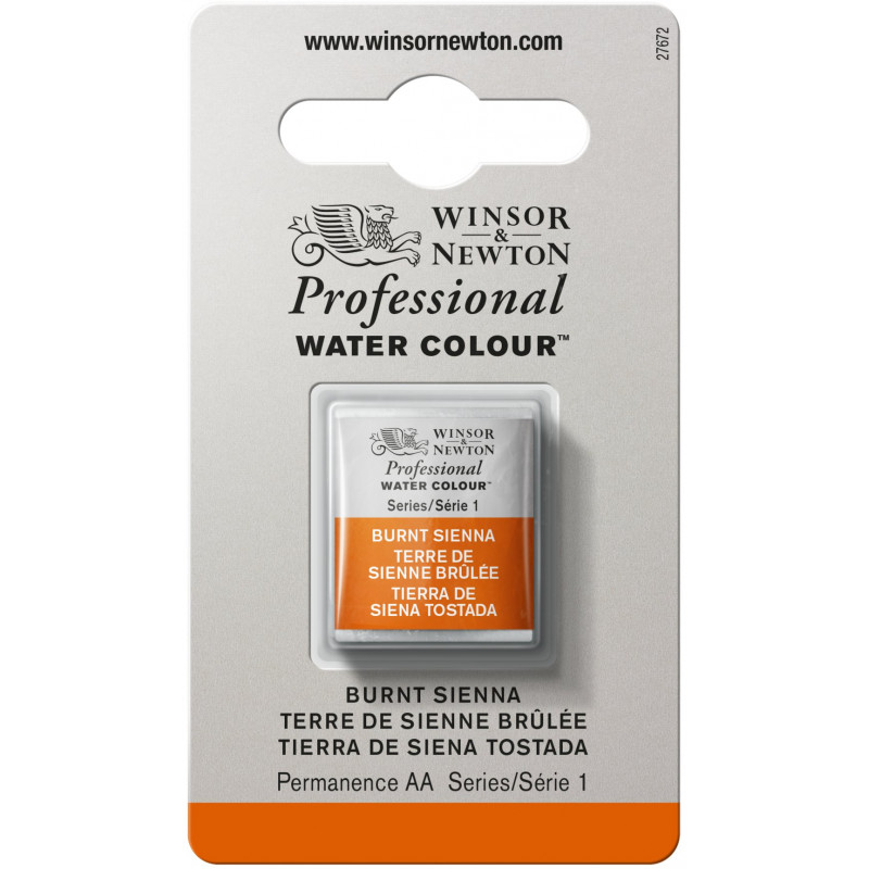 Aquarelle Professionnelle Extra-Fine - 1/2 Godet - Terre De Sienne Brûlée - Winsor Et Newton pas cher