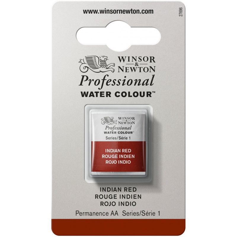 Aquarelle Professionnelle Extra-Fine - 1/2 Godet - Rouge Indien - Winsor Et Newton pas cher