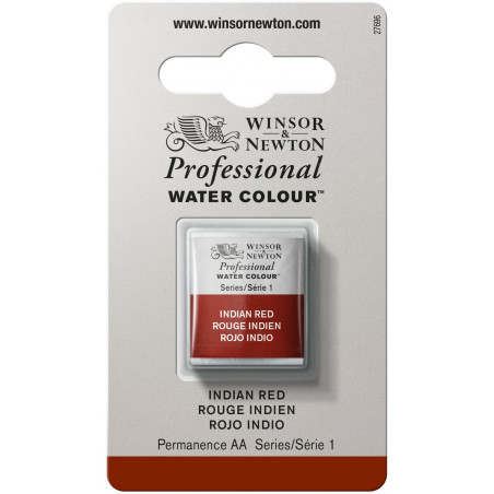 Aquarelle Professionnelle Extra-Fine - 1/2 Godet - Rouge Indien - Winsor Et Newton pas cher