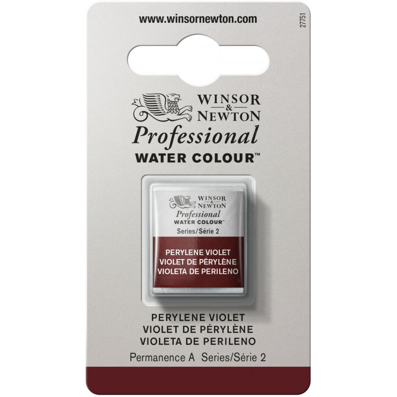 Aquarelle Professionnelle Extra-Fine - 1/2 Godet - Violet De Pérylène - Winsor Et Newton pas cher