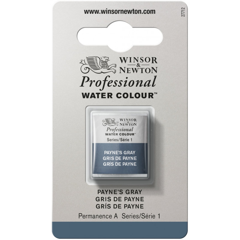Tube Aquarelle Professionnelle Extra-Fine - 1/2 Godet - Gris Payne - Winsor Et Newton pas cher