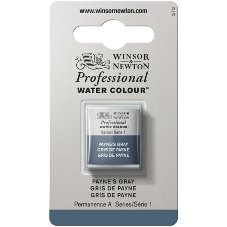 Tube Aquarelle Professionnelle Extra-Fine - 1/2 Godet - Gris Payne - Winsor Et Newton pas cher