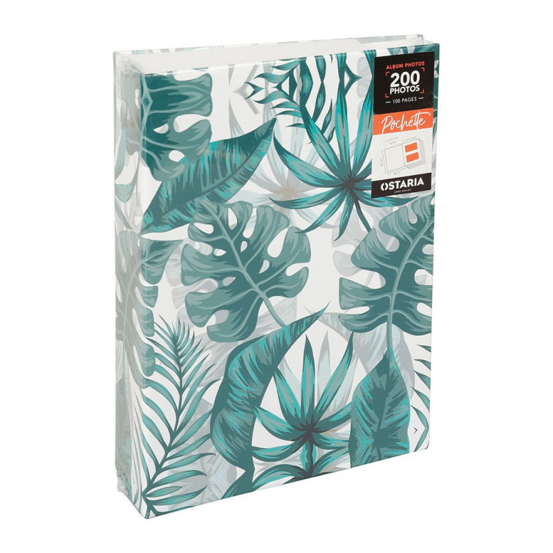 photo-Album photos - 18x25,5 cm - 200 photos 10x15cm - Couverture jungle