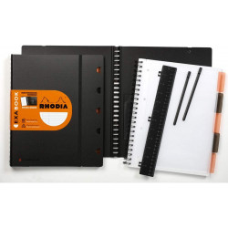 Cahier Exabook 160X210 A5+ Petits Carreaux 5X5 160P Rhodia | Surdiscount