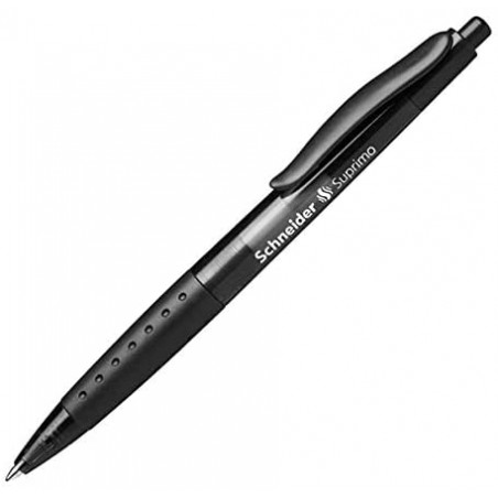 Stylo À Bille Rétractable Suprimo - Noir - Schneider pas cher