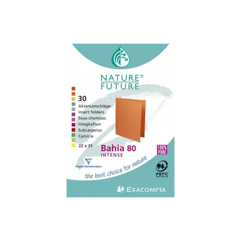Lot De 30 Sous-Chemise Nature Future¬Æ Bahia 80 - Exacompta pas cher