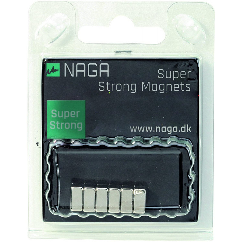 Boîte De 6 Aimants Puissants Carrés Naga pas cher