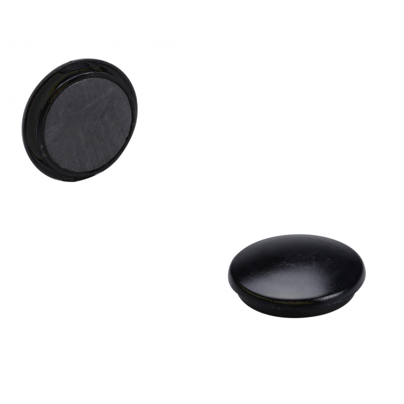 Lot De 4 Aimants Ronds Diamètre De 32 Mm - Noir - Sign | à seulement 1,99 €