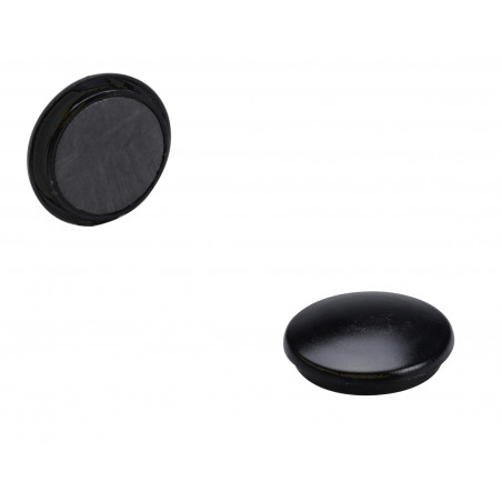 Lot De 4 Aimants Ronds Diamètre De 32 Mm - Noir - Sign | à seulement 1,99 €