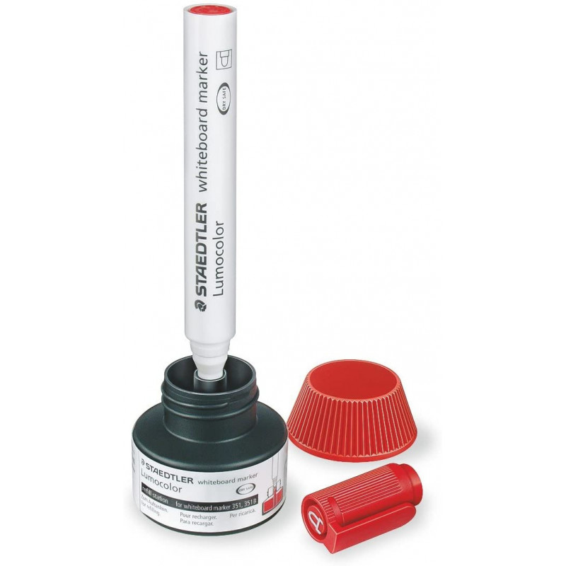 Flacon Recharge Pour Feutre Effaçable À Sec - Rouge - Lumocolor - Staedtler | à seulement 7,99 €