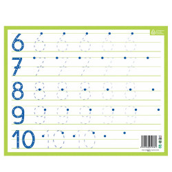 Ardoise Effaçable A Sec Chiffres 26,5 X 21 Cm | Surdiscount