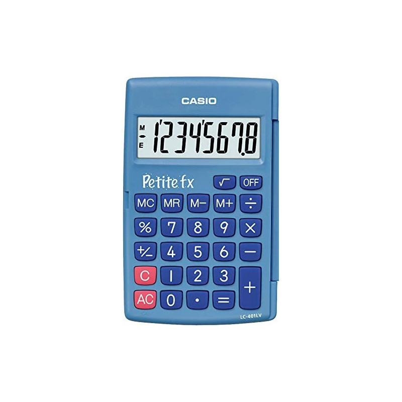 Calculatrice Scolaire Petite Fx Casio Bleue | Surdiscount