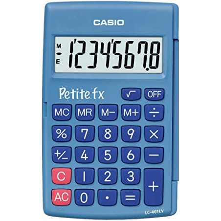 Calculatrice Scolaire Petite Fx Casio Bleue | Surdiscount