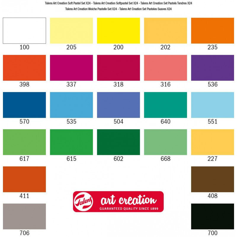 Set de 24 pastels tendres - Royal Talens | à seulement 9,99 €