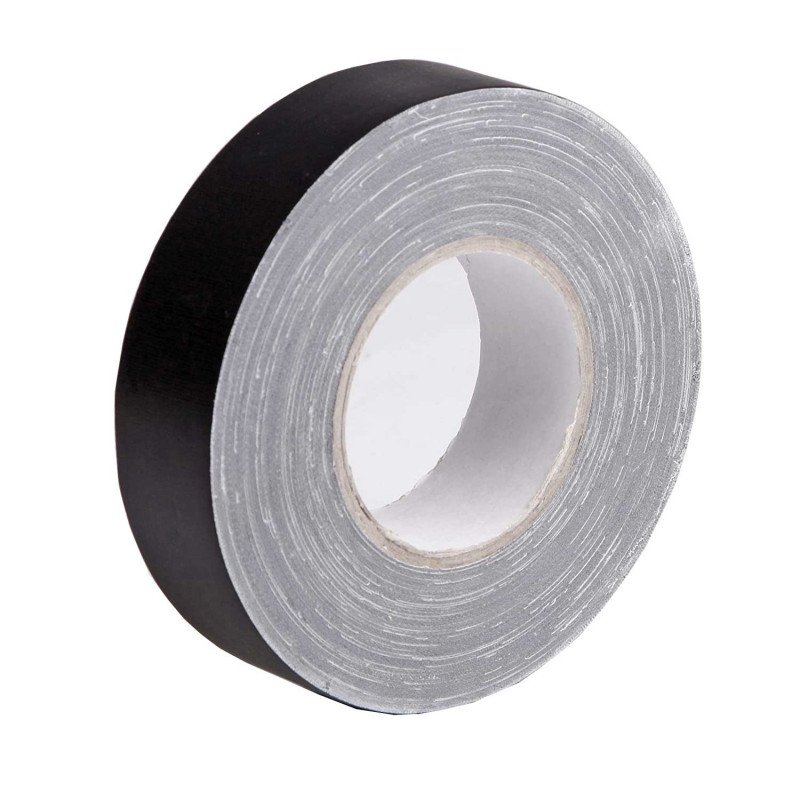 photo-Rouleau de toile - Noir - Adhésive - 3,8 cm x 50 m - Pour toiles, châssis