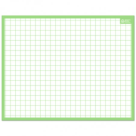 Ardoise Effaçable A Sec Quadrillage/Seyes 26,5 X 21Cm | à seulement 1,5 €