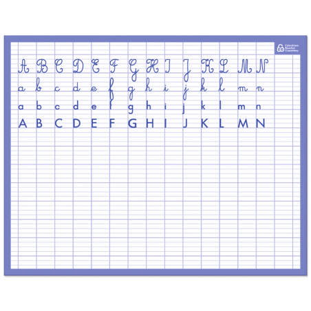 Ardoise Effaçable A Sec Alphabet/Seyes 26,5 X 21Cm | à seulement 1,5 €